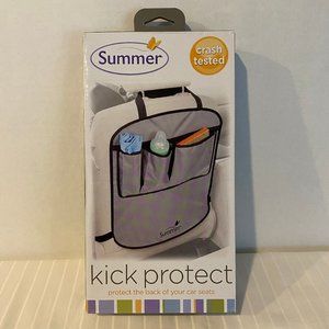 Summer Gray Car Backseat Protector Cover-Kick Mat with Storage-Children Baby-NIB